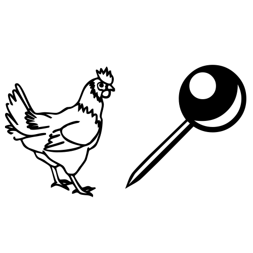 🐓📍 Emoji Domain black and white Symbola rendering